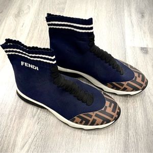 Fendi Rockotop Zucca Sock Sneaker (Women’s)